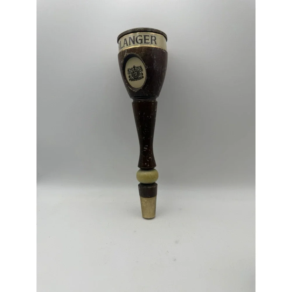 Vintage Erlanger Beer Wooden Tap Handle Bar Draft Faucet Knob 8.5